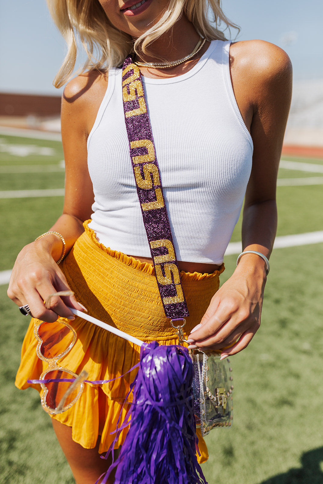 Beaded Bag Strap - LSU – The Impeccable Pig