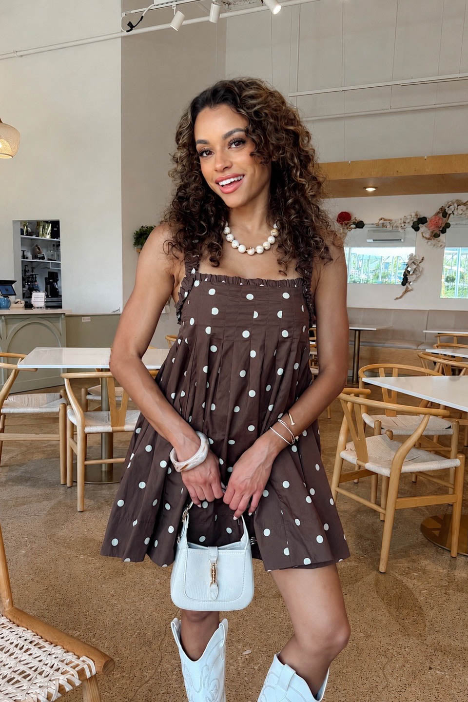 Sweet Spot Dress - Brown