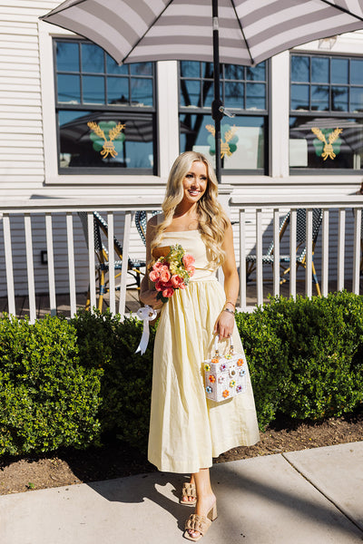 Daisy Day Midi Dress - Yellow – The Impeccable Pig