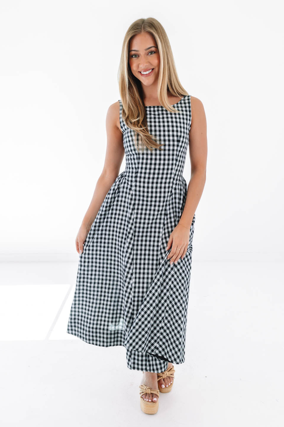 Gone Girl Midi Dress - Black/White  The Impeccable Pig