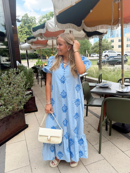 Cool As Ice Midi Dress - Blue – The Impeccable Pig