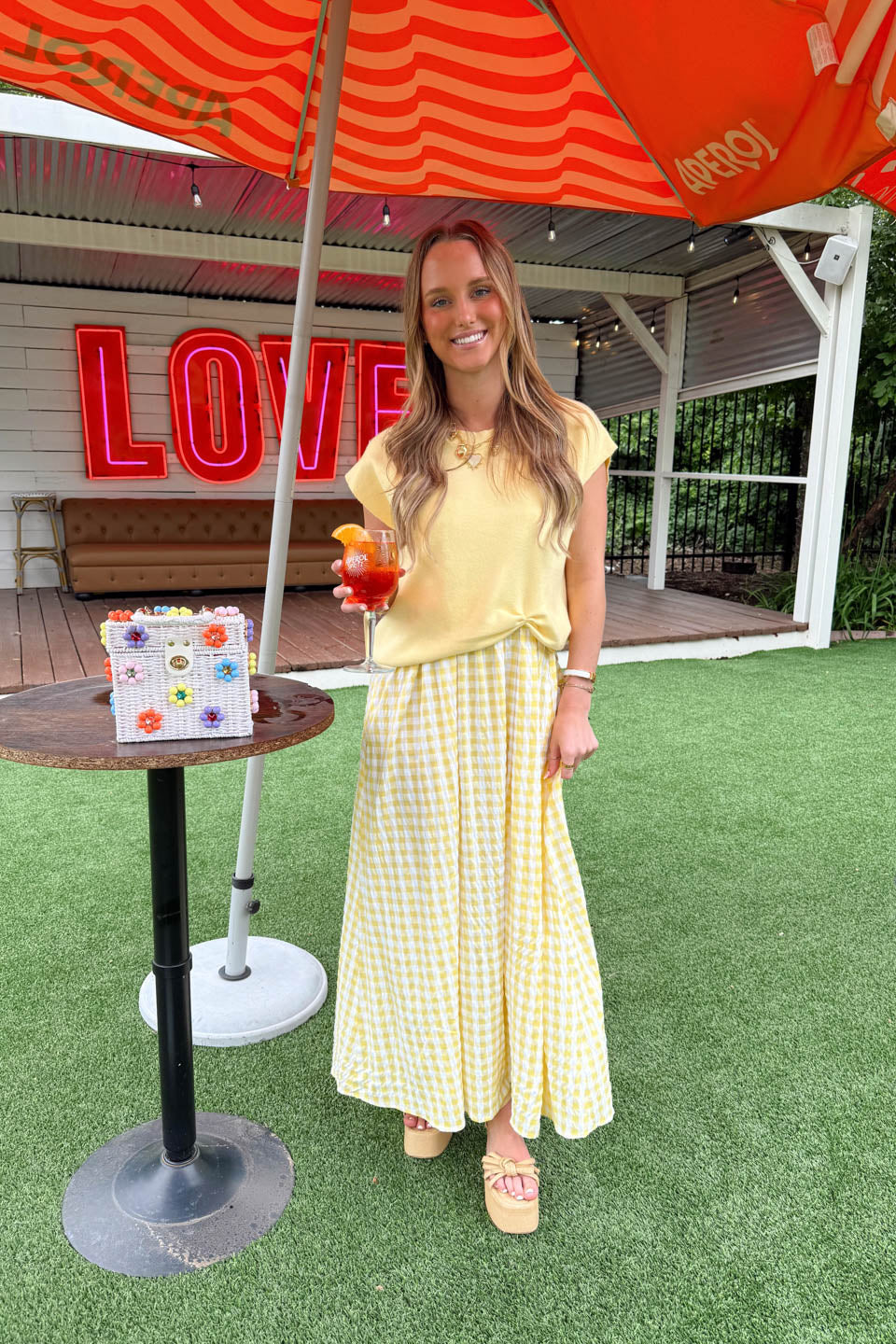 Big Squeeze Midi Dress - Yellow The Impeccable Pig Big Squeeze Midi Dress - Yellow The Impeccable Pig