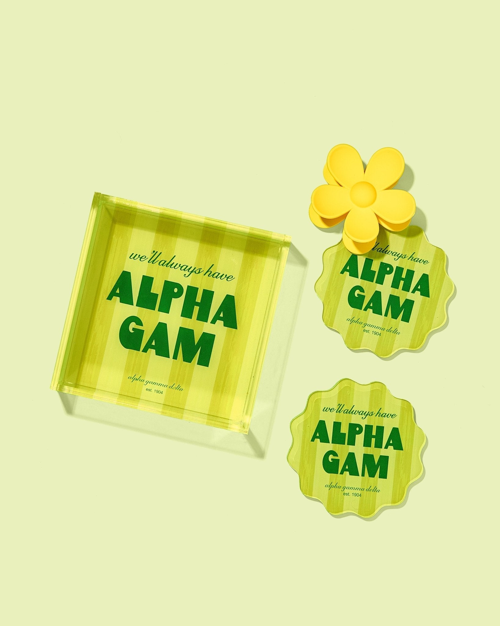 Alpha Gamma Delta Coasters - Tart By Taylor