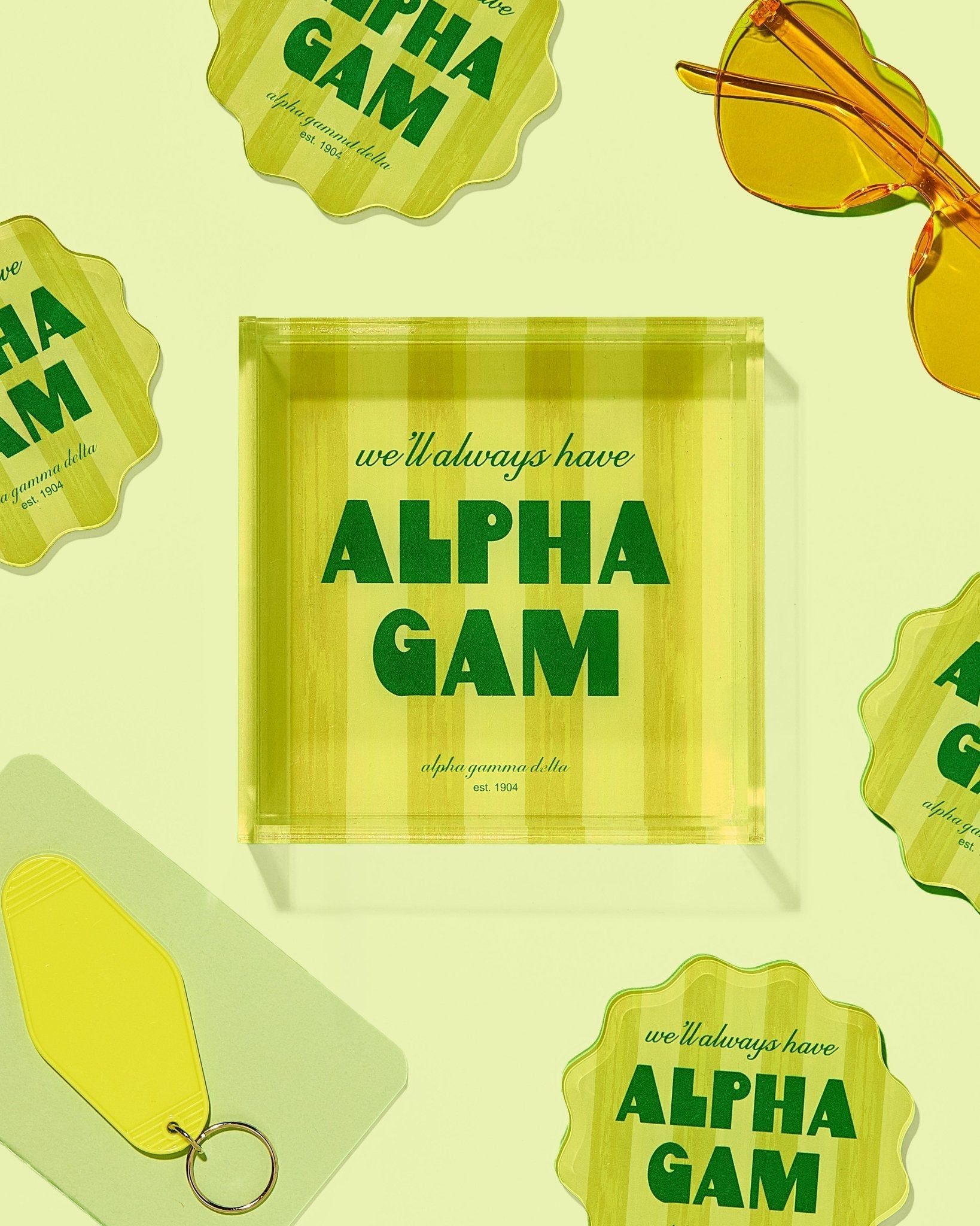 Alpha Gamma Delta Trinket Tray - Tart By Taylor