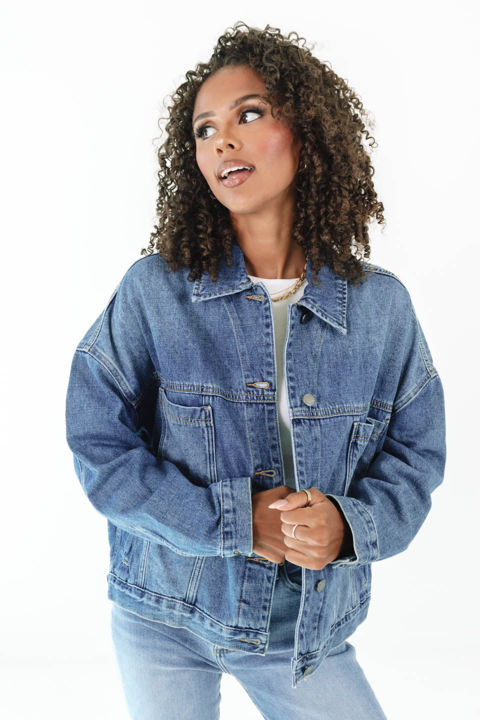 Time To Head Out Denim Jacket - Denim – The Impeccable Pig